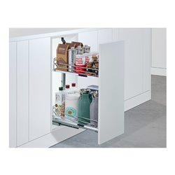 Hettich Auszugsr.-Einhängetablar mit Rutschstopp Arena CLASSIC 13907 Stahl, verchromt