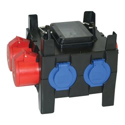 Kunststoff-Steckdosenver. M-Imst 16/2-4