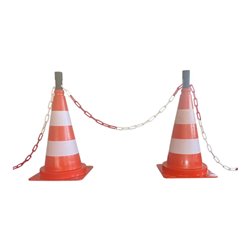 Schake Absperrkette rot / weiß, Kunststoff 6 mm, VE 25m