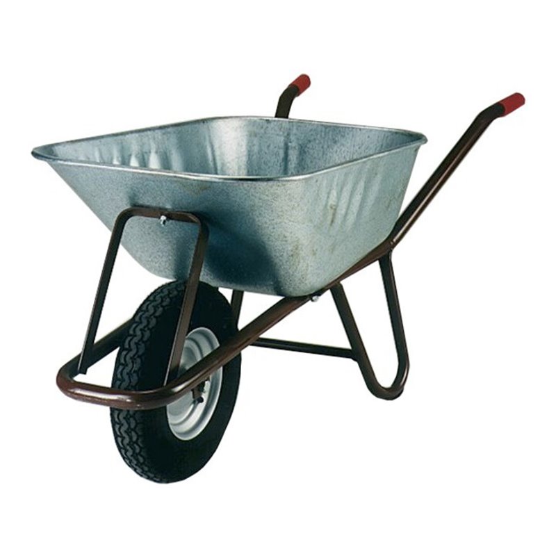 müba Betonkarre mit Nylonlager Luftrad 400x100 mm, 90 l