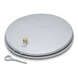 ZARGES Brunnenabdeckung rund Edelstahl VA2