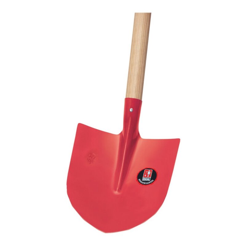 Ideal Frankfurter Schaufel m. E-Stiel, rot, Gr. 5
