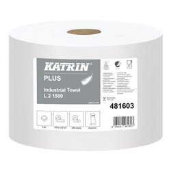 KATRIN Putzpapier weiß 2lagig 22x38cm 1500Blatt