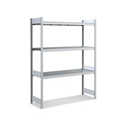 Bito Großfachregal-Set mit 3 Ebenen Fachboden Grundfeld verzinkt