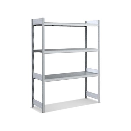Bito Großfachregal-Set mit 3 Ebenen Fachboden Grundfeld verzinkt