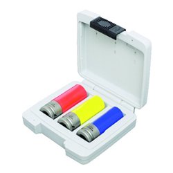 ASW Kraft-Steckschlüsseleinsatz- Satz mit Kunststoff-Hülse 1/2' 3-teilig