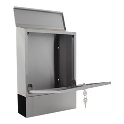 ROTTNER Briefkasten Libro mit Zylinderschloss Edelstahl matt gebürstet