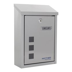 ROTTNER Briefkasten Casa abschließbar Edelstahl matt gebürstet