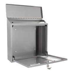 ROTTNER Briefkasten Muro mit Zylinderschloss Edelstahl matt gebürstet