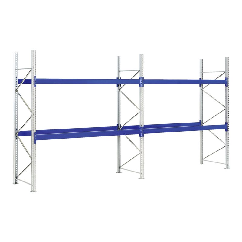 Bito Paletten-Komplettregale 600 kg Palettengewicht, Feldbreite 2700 mm, B 2700 x T 1100 1100 mm 1800 kg