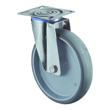 BS Rollen Lenkrolle, Durchmesser 200mm H100.B43 200kg Edelstahl