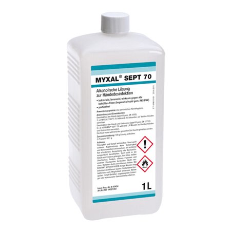 Myxal SEPT 70 Desinfekt. parfümfrei 1L Hartflasche