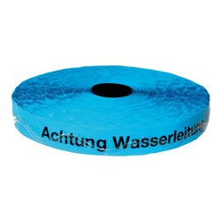 KELMAPLAST Ortungsband m. 2 Edelstahldrähten Achtung Wasserleitung blau Breite 40mm