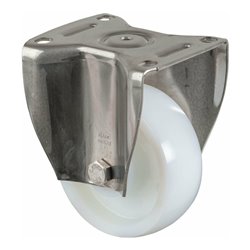 BS Rollen Bockrolle, Durchmesser 125mm, B 45mm, 700kg, HS110 .B14, mit Anschraubplatte weiß