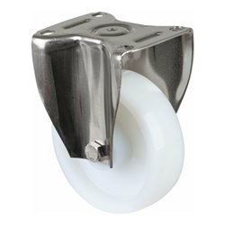 BS Rollen Bockrolle, Durchmesser 150mm, B 45mm, 700kg, HS110 .B14, mit Anschraubplatte weiß