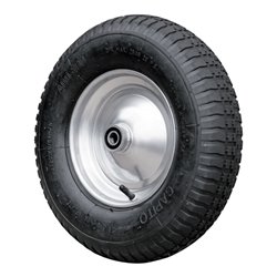 Luftrad 400/100 mit Kugel mit 17mm Schraubachse