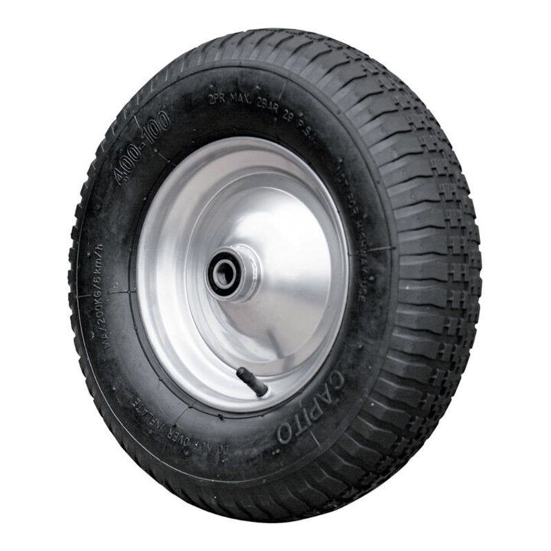 Luftrad 400/100 mit Kugel mit 17mm Schraubachse