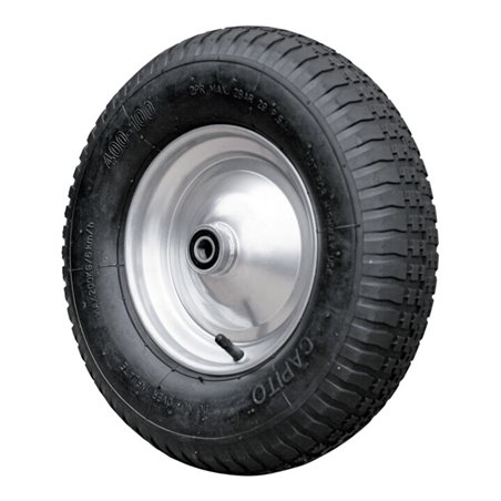 Luftrad 400/100 mit Kugel mit 17mm Schraubachse