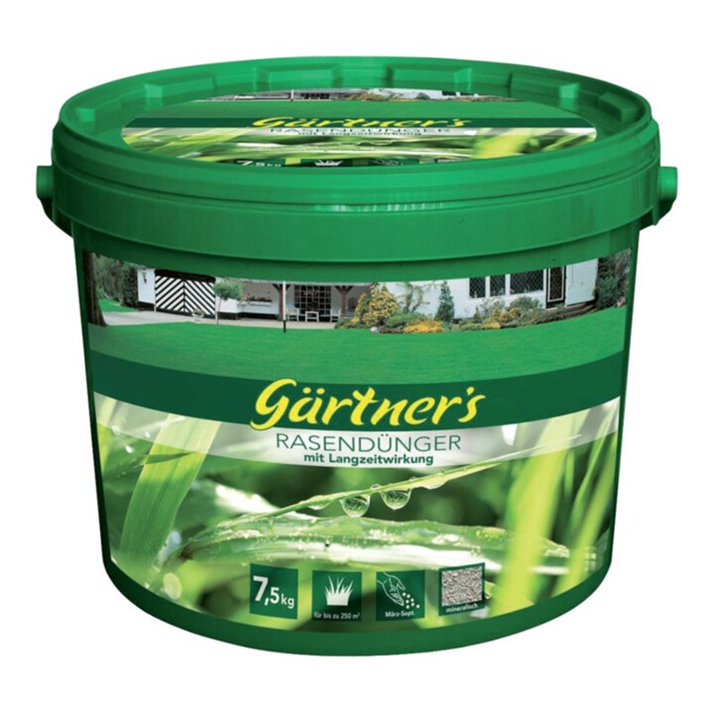 Rasendünger m. Langzeitwirkung,7,5 kg