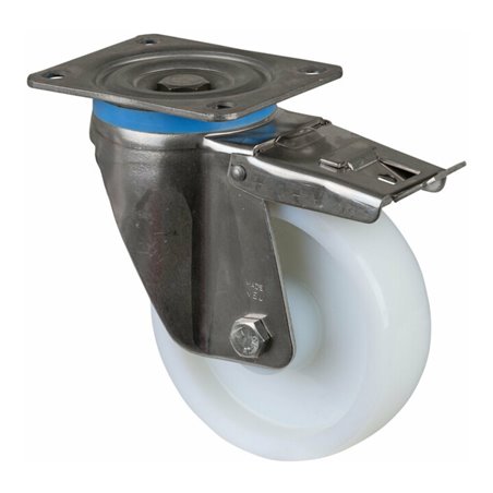 BS Rollen Lenkrolle HS120.B14, m.Totalfestst. m.Platte, Ø150, B45mm, 700kg