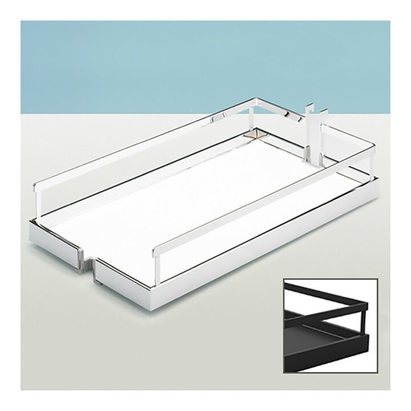 Hettich Auszugsr.-Einhängetablar mit Rutschstopp Arena STYLE 9080084 St verchromt