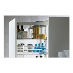 Hettich Auszugsr.-Einhängetablar mit Rutschstopp Arena STYLE 9080084 St verchromt