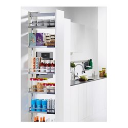 Hettich Auszugsr.-Einhängetablar mit Rutschstopp Arena STYLE 9080084 St verchromt