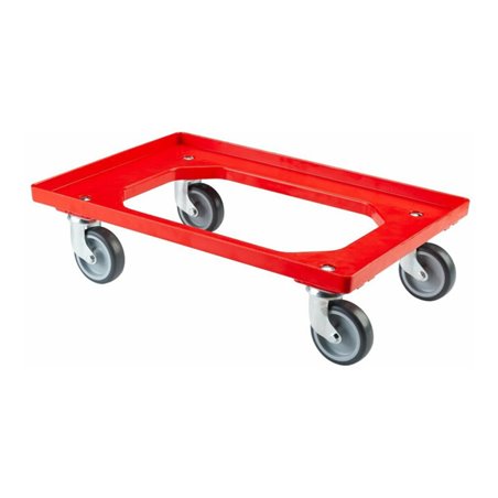 BS Rollen Allzweckrollersammler T.-ROLLER mit Platte, TK 250kg TPR, rot