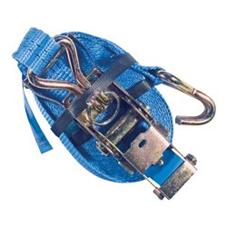 PÖSAMO Zurrgurt Ratsche u.Hacken 5,0x1000cm blau