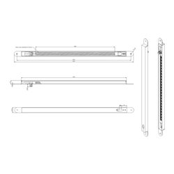 Opener & Closers Kabelübergang 543x23,8x17 , Quers. 9mm