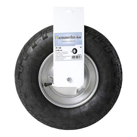 HAEMMERLIN Luftrad m. Metallfelge u. Achse 400 x 100 mm 400x100mm