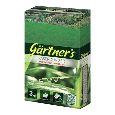 Gärtner`s Rasendünger +Unkrautvern. 3 kg Gärtners