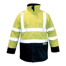 Parka M-Safe Multinorm gelb-blau, Gr. S