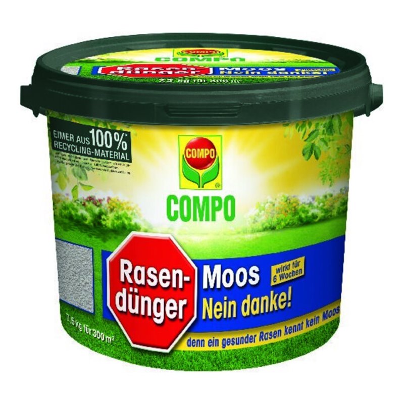 COMPO Rasendünger Moos - Nein danke 7,5kg Eimer