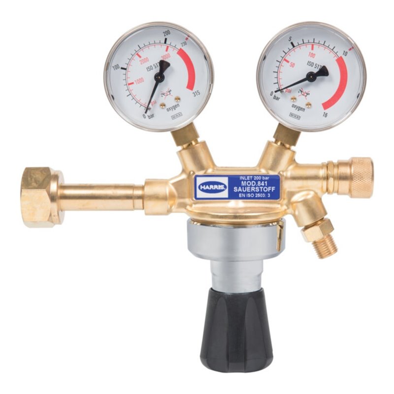 HARRIS Flaschendruckminderer Sauerstoff 0-10,0bar