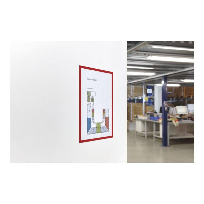 Magnetoplan magnetofix-Magnetrahmen, 5 Stück, grau, A5