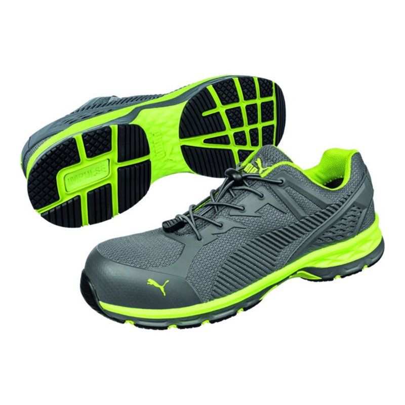 PUMA Halbschuh 643880 S1P ESD grau/limette Gr. 45