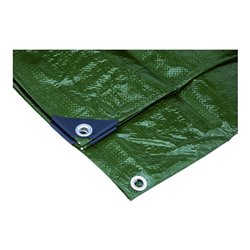 Gewebe-Abdeckplane 6 x 8 m 140g/m² grün
