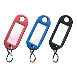 REIHER Schlüsselanhänger mit Beschriftungsfeld Kunststoff