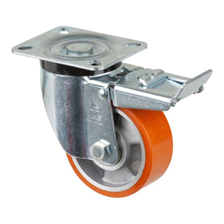 BS Rollen Lenkrolle N120.B90, m. Festst. m.Platte, Ø 100, B 40mm