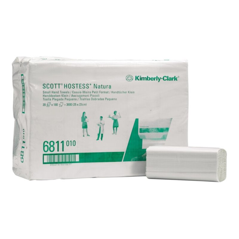 SCOTT Natura Handtücher klein 2lagig weiß