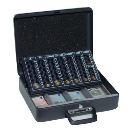 Geldkassette,schw.,E uroein.,370x290x110