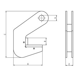 Planeta Rohrhebeklemme PPC-1,5 Tragfähigkeit 1500 kg