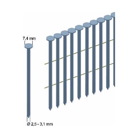 Prebena Rundkopfnägel, 3000 Stk. RK31/65BK