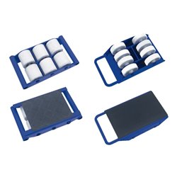 Transportroller 6 t Tragk FW06 mit 6 Rollen Nylon