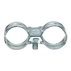 Doppelschlauchklemme Stahlkl. 16x16 mm