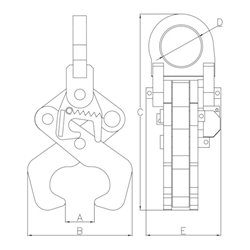 Planeta Trägergreifer RG-2 Tragfähigkeit 2000 kg