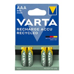 VARTA RECHARGE ACCU AAA 800mAh 4er Blister