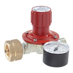 GCE Regler für Propanflaschen 5/11/33kg mit Manometer Gasdruck 0,5-4bar