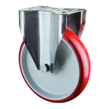 BS Rollen Lenkrolle, Durchmesser 200mm H110.B26 200kg Edelstahl